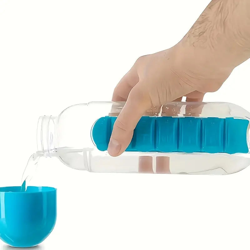 Water Bottle With Pill Organizer