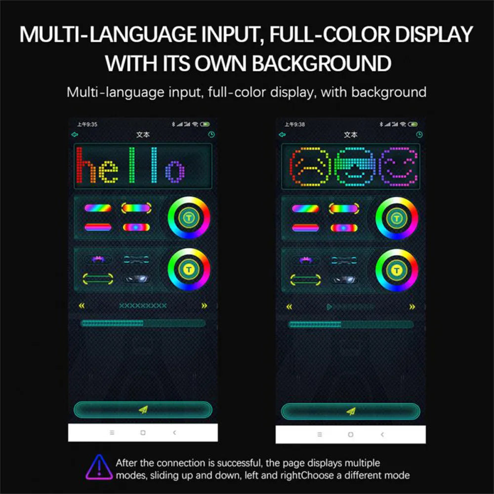 Full LED Face Mask – Animated Display for Halloween & Parties
