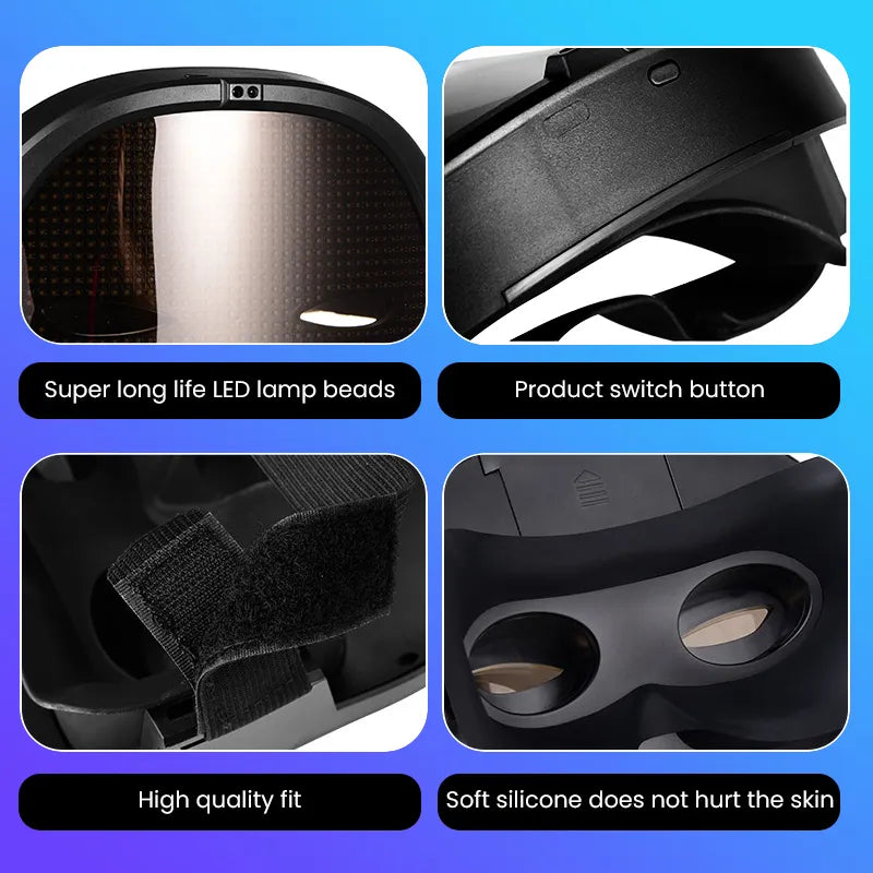 Full LED Face Mask – Animated Display for Halloween & Parties