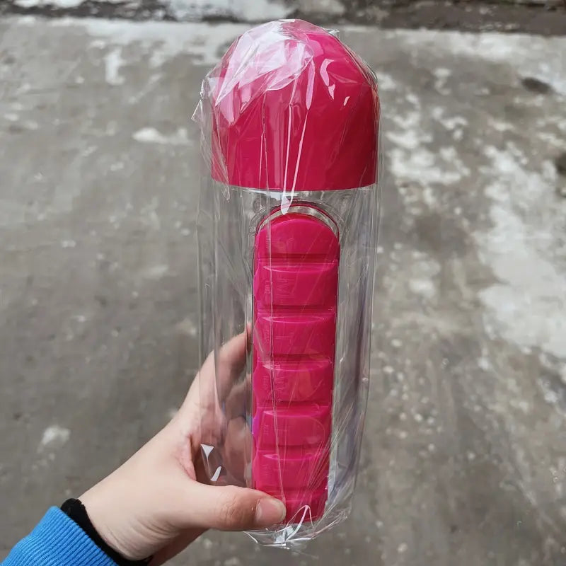 Water Bottle With Pill Organizer