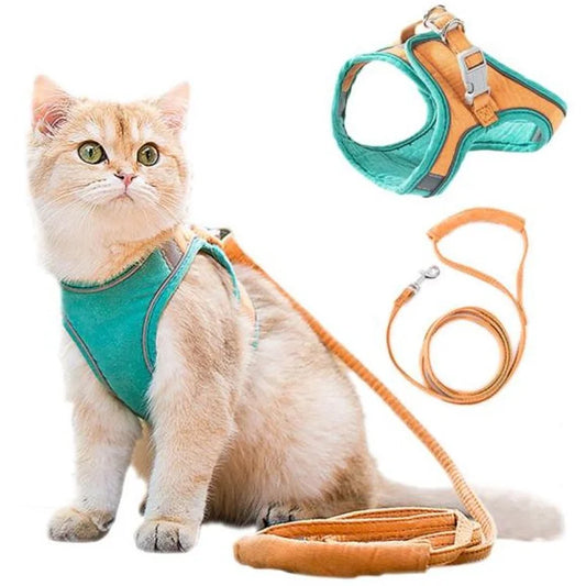 Cat Vest Harness Leash Set